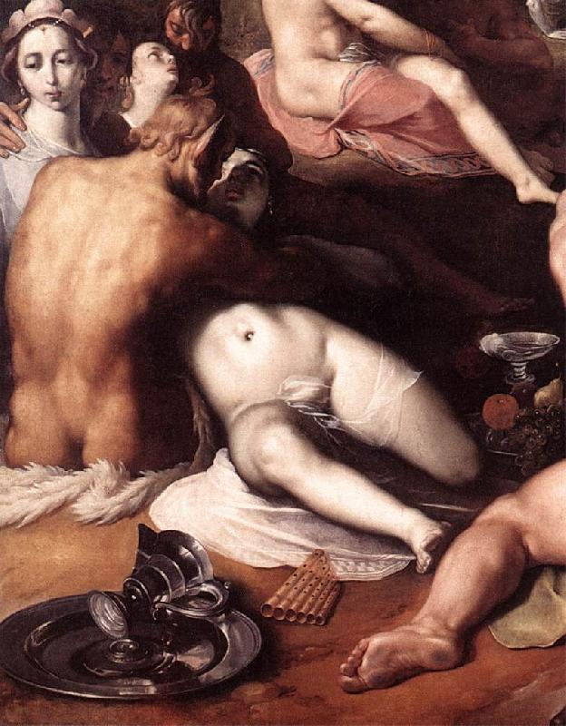 CORNELIS VAN HAARLEM The Wedding of Peleus and Thetis (detail) fd oil painting picture